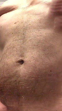 Showing Hard Nipples off While Pissing