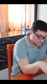 My Cuckold Husband Works While My Stepson Fucks Me in the Kitchen No