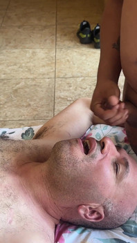 Tiny Tit Latina Sucks Cock Then Pegs His Ass Hard