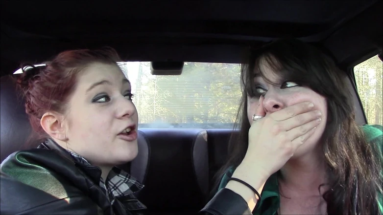 Selfgags classic: Arguing Handgag Girls!