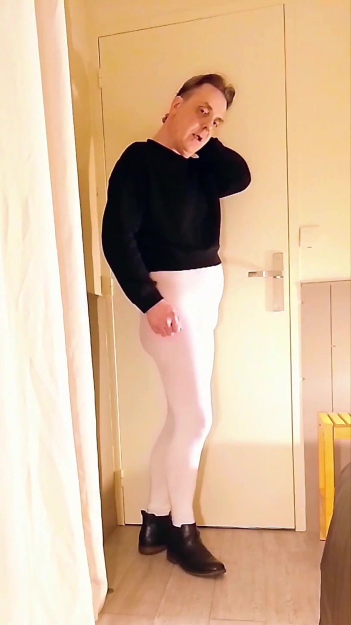 Joy Stardust: Excitement and Anal Play in Open White Pantyhose