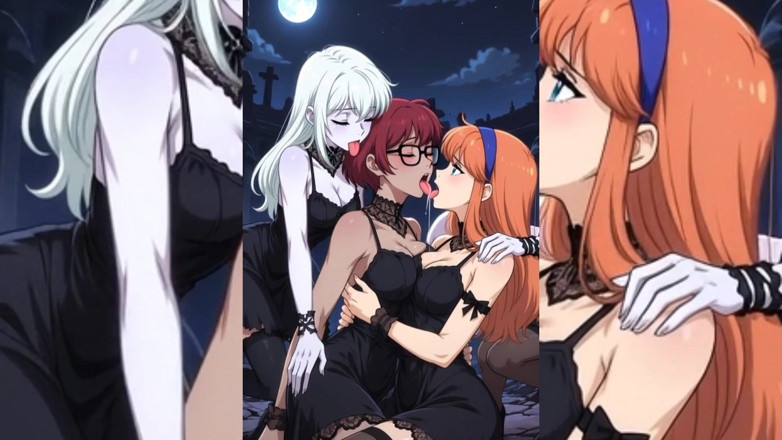 Heaven Gamez: Ai Toon Lesbian Super Sluts - Lidah Bercium membonggol kumpulan lembut