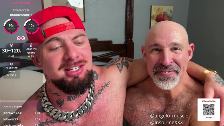 Kev Inspring: Angelo and Kev Inspiring Fuck Live!