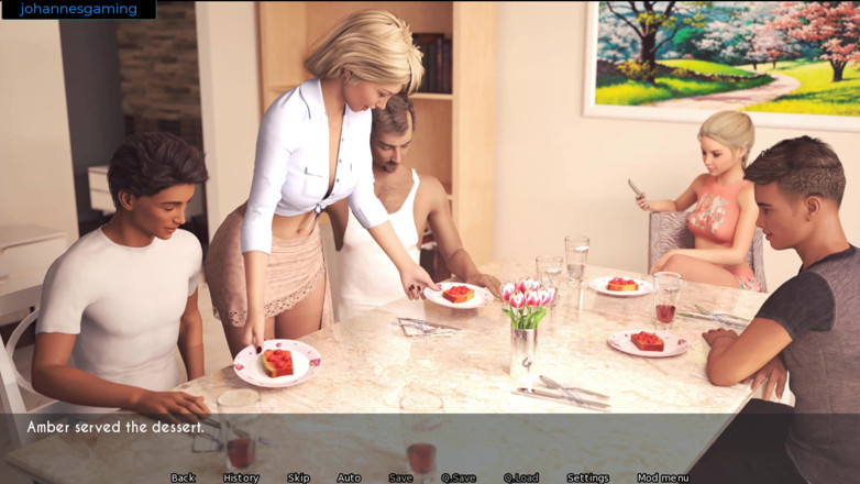 Johannes Gaming: AWAM - Amber m'a fait une branlette sous la table et...
