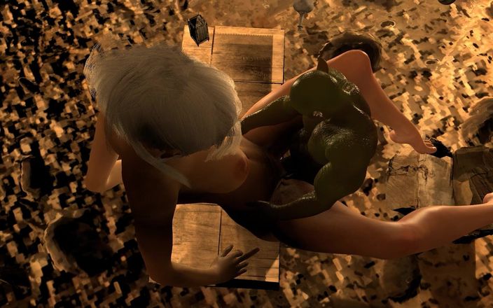 Wraith ward: उत्तेजित goblin हॉट योगिनी की चूत चोद रही है