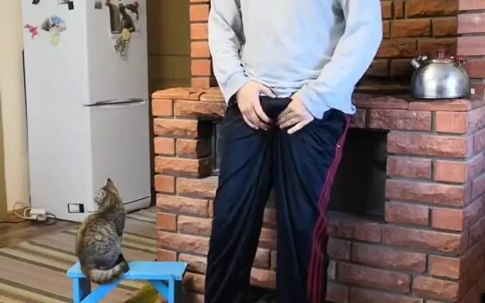 Wanker forever: Jerking off My Dick in the Wood Near the Stove