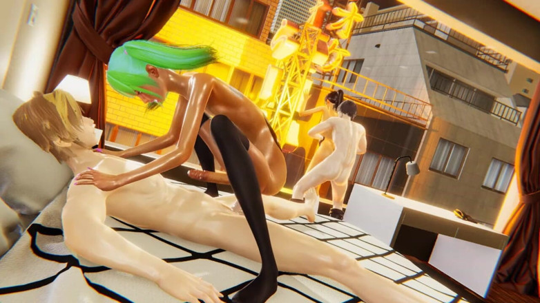 Yaoitube: 2 Femboys Yaoi在公寓里为2个大男人性交