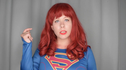 Deanna deadly: Evil supergirl needs your cum red lipstick tease and JOI