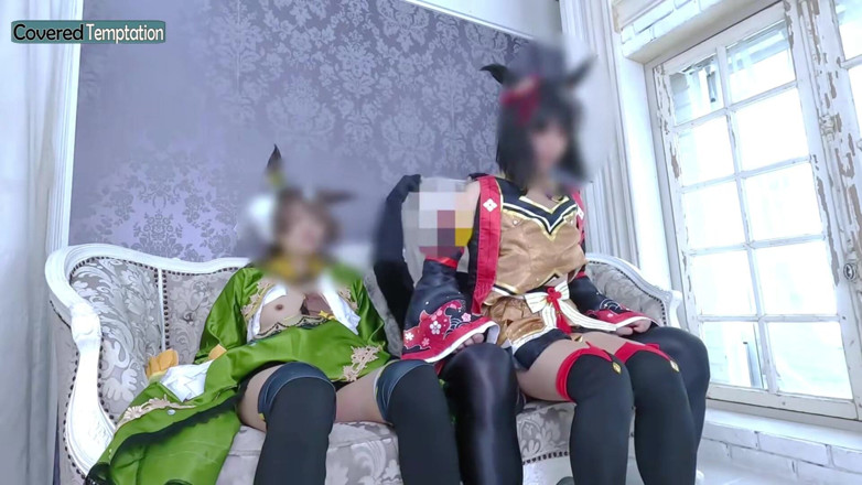 Sky Angel: Cosplay, femme adulte, trio, sexe avec deux partenaires, scène de...