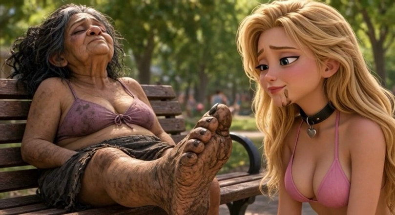 YOUR BEST FANTASY: 女人崇拜并用她的舌头清洁肮脏的街头脚