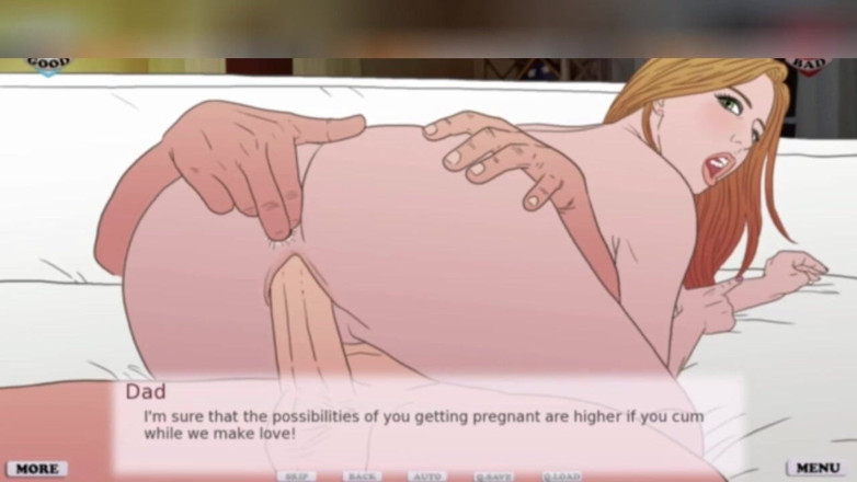 3DXXXTEEN2 Cartoon: 継父で終わる妊娠。3Dポルノ漫画セックス