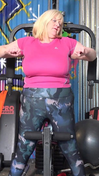 Auntjudys - Hairy Mature BBW Catherine Can Masturbates at the Gym