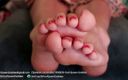 Dr. Foot Queen Goddess: Candid coffee table sole flexing and toe wiggling part 3
