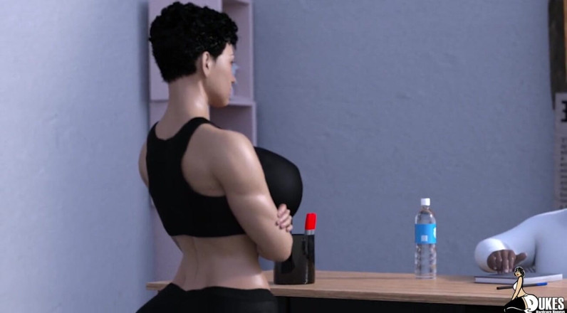 Dukes Hardcore Honeys: Personal trainer-gesicht mit dicken titten, von ihrem weicheilichen kunden gefickt