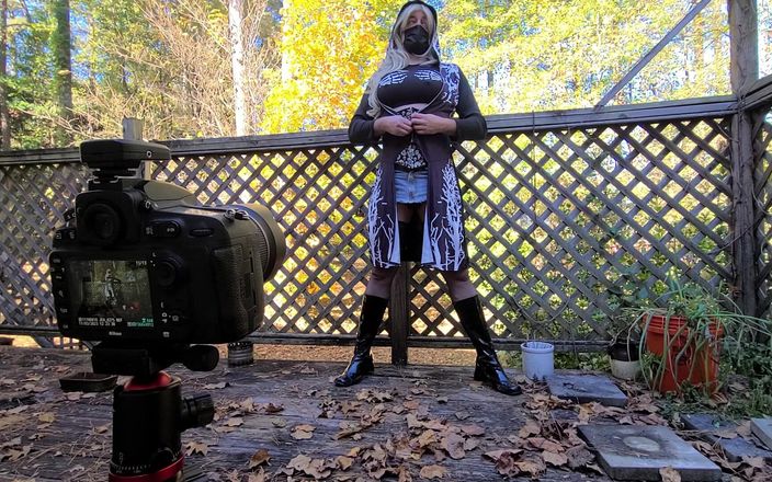 Jon Screcrow: Crossdresser Jon Scarecrow Bts Photoshoot