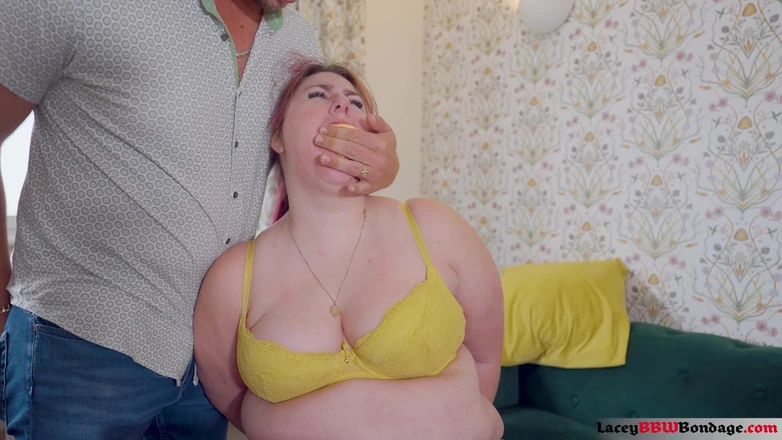 Lacey BBW Bondage: Lacey Is Captured and Terrified, Left Tied to a Chair...