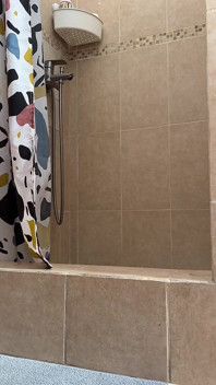 Curvy Blonde Takes a Shower