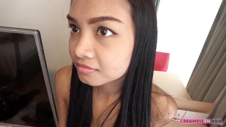 Creampie In Asia: Her moan was getting bigger