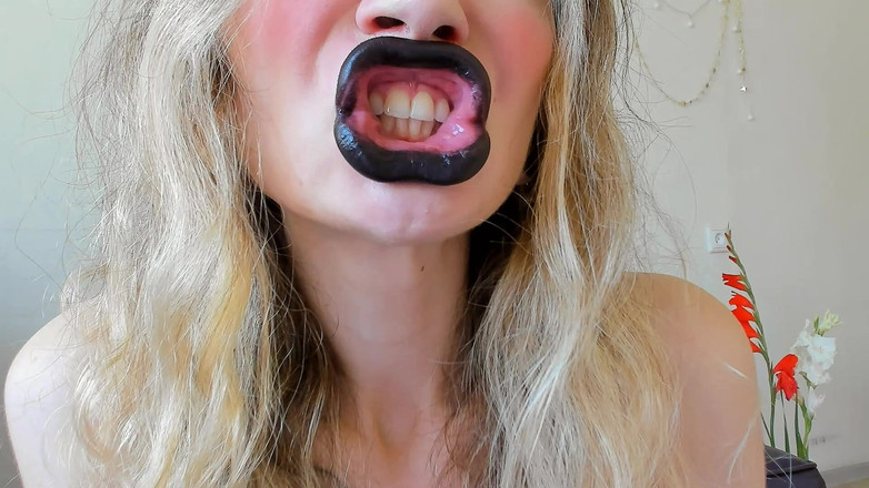 Rarible Diamond: Svarta fyrkantiga läppar