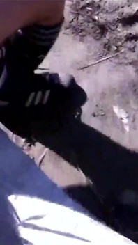 Jon Arteen Pissing Pee Outside. Twink Flirting in a Gay Cruising Park. Sexy Slim Boy in Adidas Sportwear