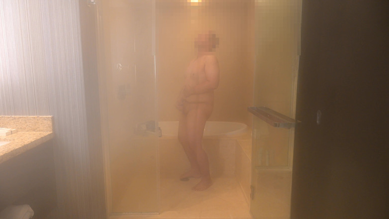 Azn Dad Man: Asian Daddy Speedo Strip, Hot Shower and Masturbate