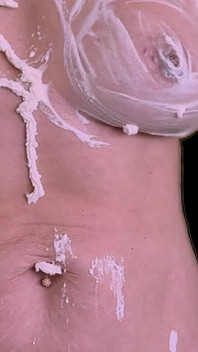 Wifey Loves to Clean Her Perfect Tits