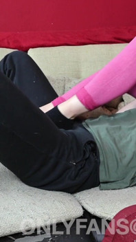 Young Amateur Wife Ballbusting and Facesitting in Socks