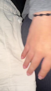 Big-assed Girl Grabs a Stranger's Cock in the Store.