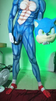 Sonic Fucks Himself with a Dildo