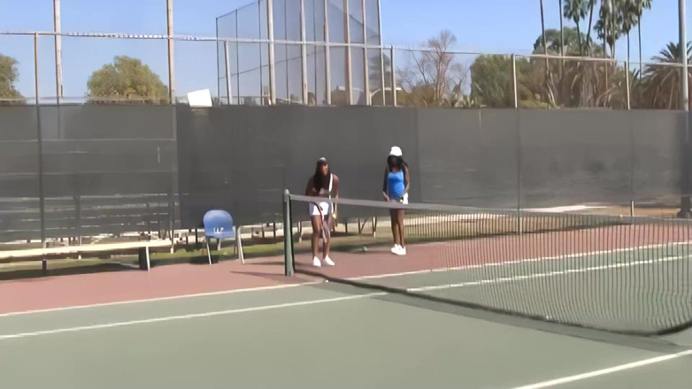 We heart Pron: Bystig svart hora knullas efter tennismatch