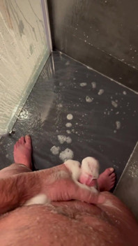 Jerked off in the Hotel Shower
