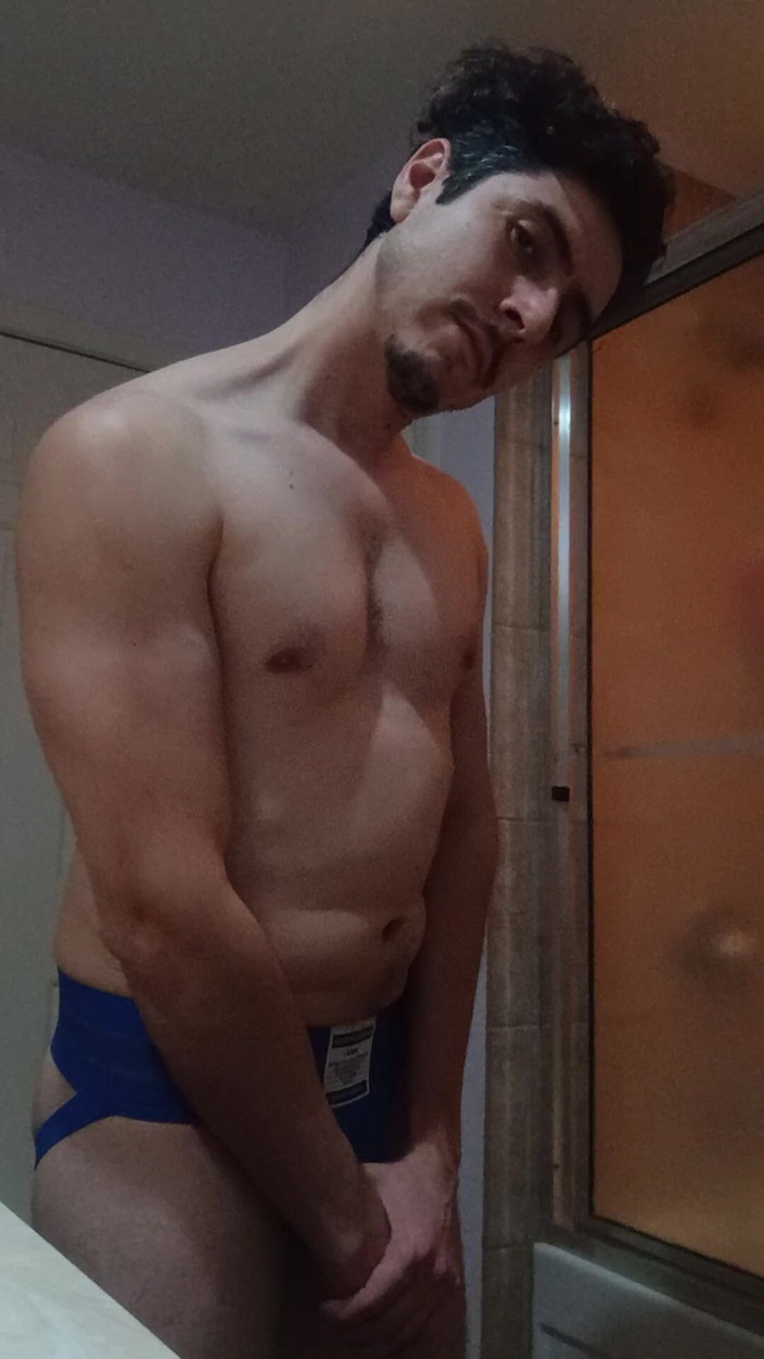 Tabasco Jake: Handsome Sexy Man Flexing Muscles, Wait 4 Large Dick by the...