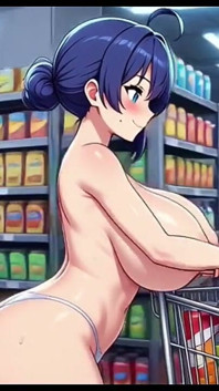 Funny Jokes and Boobs in Supermarket, Ai Animation