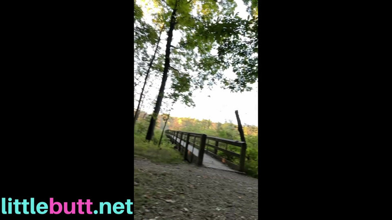Little Butt: Leaving My Panties Behind and Walking On a Trail Naked!