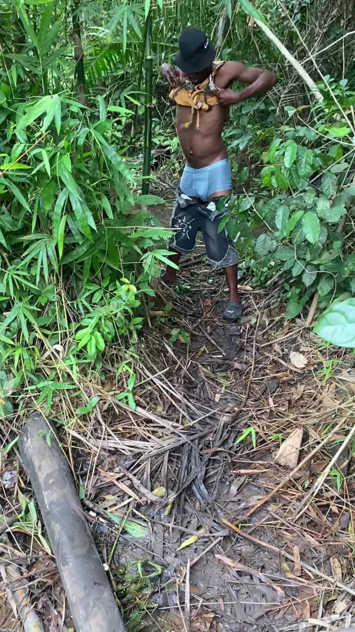 assdriller50: Pouring Cum in the Forest