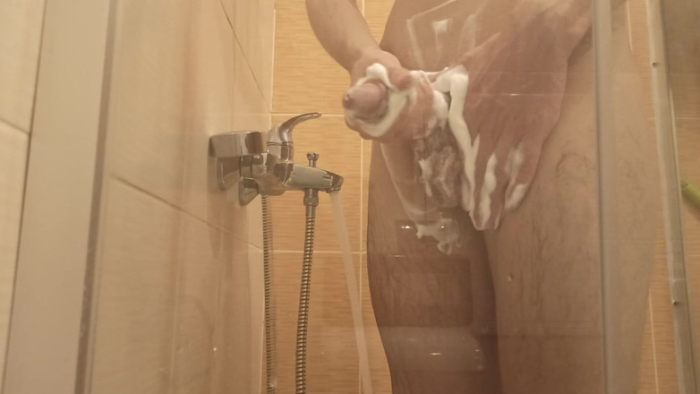 Pasha: A Young Guy Washes in the Shower and Dreams of...