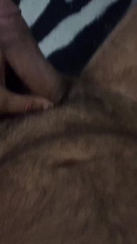 Teasing My Hairy Cock