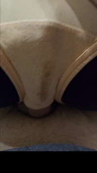 I took 3 pairs of my sis little panties and then wanked and cum inside the gusset of each one!