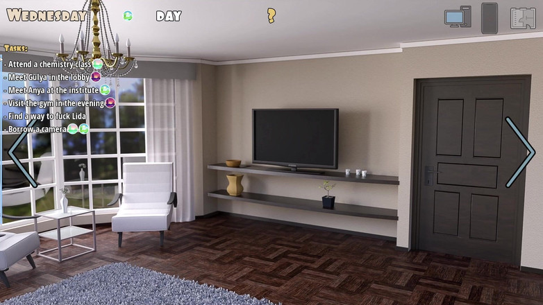 Gaming vision: Ma jolie coloc 2 gamplay avec scène de sexe, partie 3