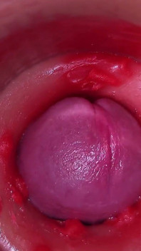 Telecamera nella vagina, Cervix pov, creampie