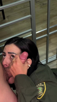 Colombian Police Sucks Cock at the Station - Has Hard Sex and Accidentally Cums in Her Pussy - Real Video - Kylei Ellish