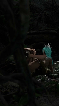 Futa Orc Fucks Hard Fairy in the Forest - Blowjob, Deepthroat & Anal