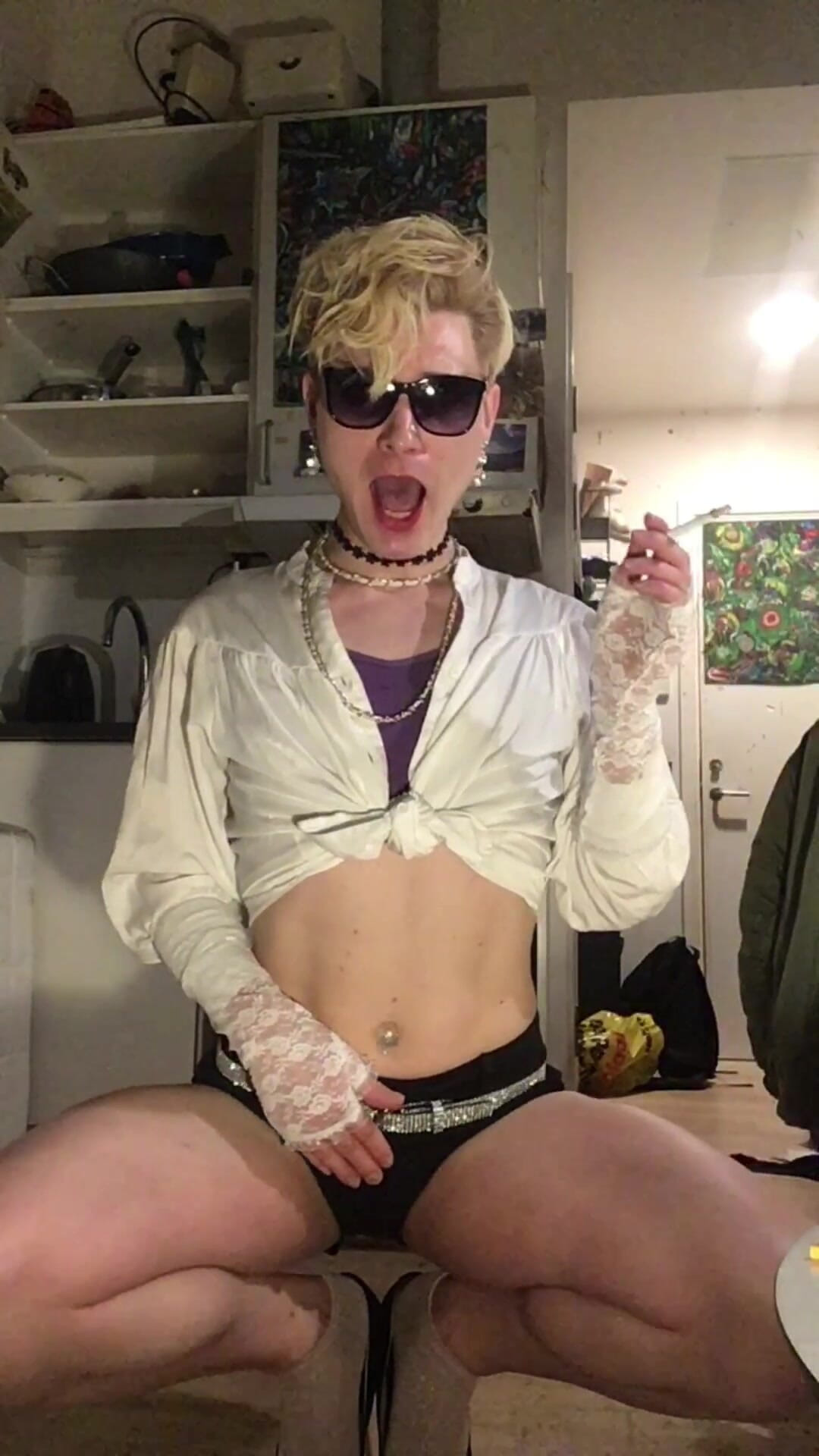 Sissy Fag Jes Brinch Hotpants - BeckhamCC Trans Collection