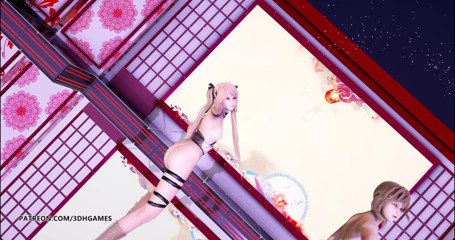3D-Hentai Games: Striptease DOA Mai Shiranui Marie Rose Misaki