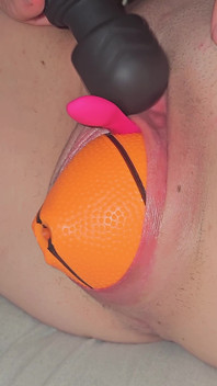 See Me Birth a Mini Basketball as I Orgasm and Squirt a Little
