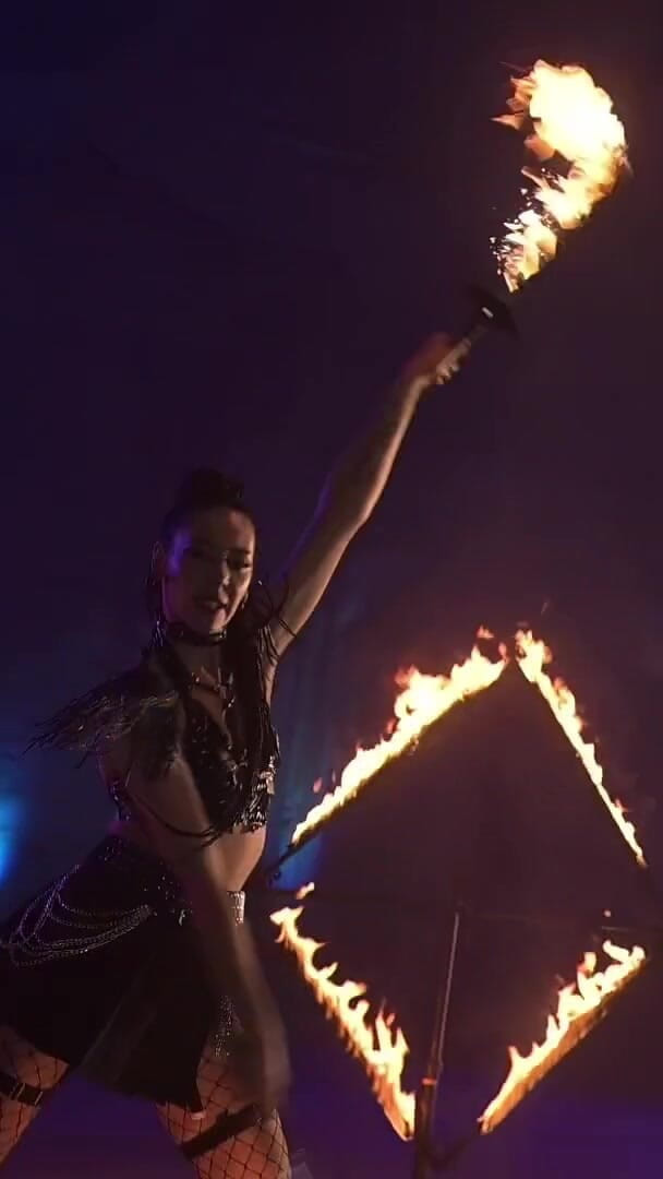 Fire Perfomance by Cara Croft (DPeggingD)