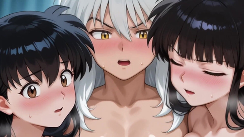 Prznai: Kagome, Kikyo a Inuyasha (ffm)