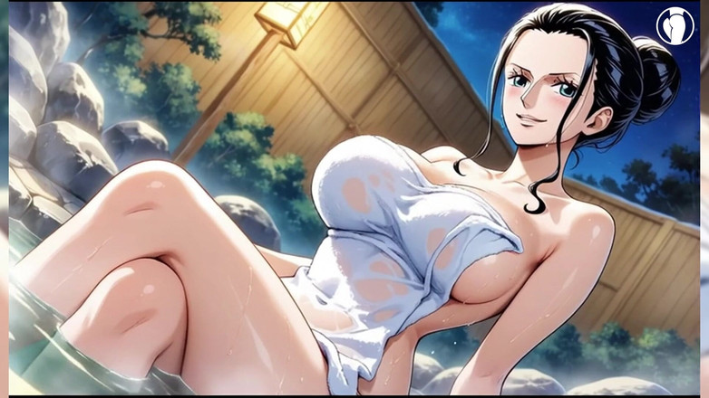 Numb JOI: Nico Robin Desnuda Mostrando Su Coño Depilado Y Liso - Ai...