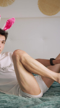 Jerking off with Bunny Ears - Just the Look