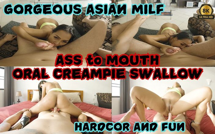 AsianSexVR: गांड से मुँह तक मुँह में वीर्य निगलना